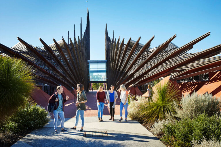University students at the ECU Joondalup campus.