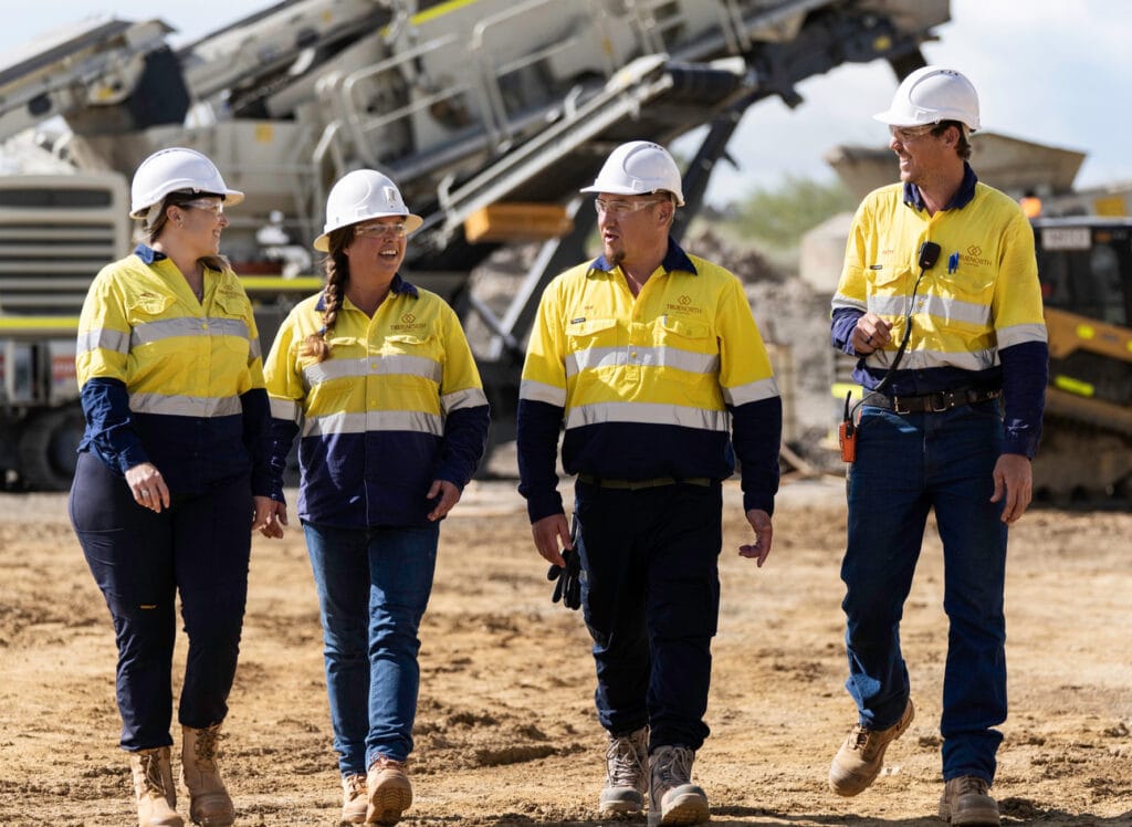 Snapshot of workers at the Cloncurry project in Queensland.