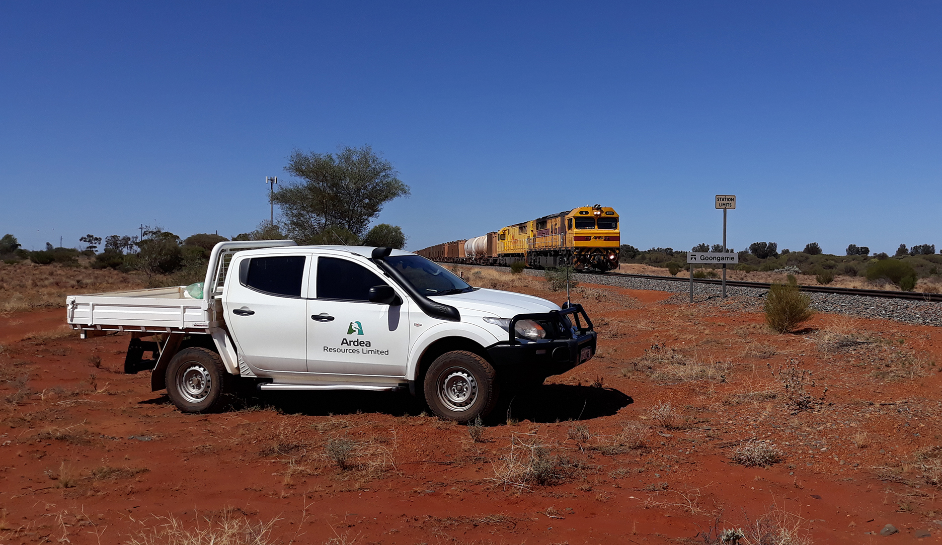 Ardea Resources truck in Kalgoorlie.