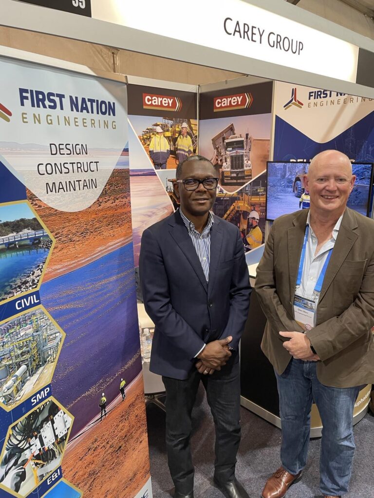 (L-R) First Nation Engineering (FNE) chief executive Moses Panashe and FNE director Glen Weir.