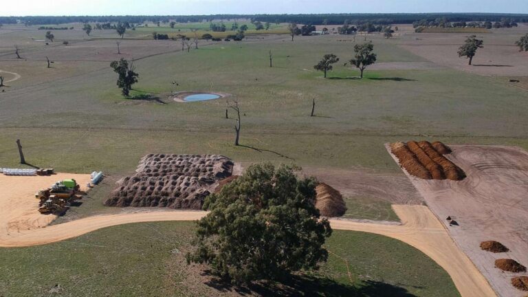 Koppamurra trial pit site preparation.