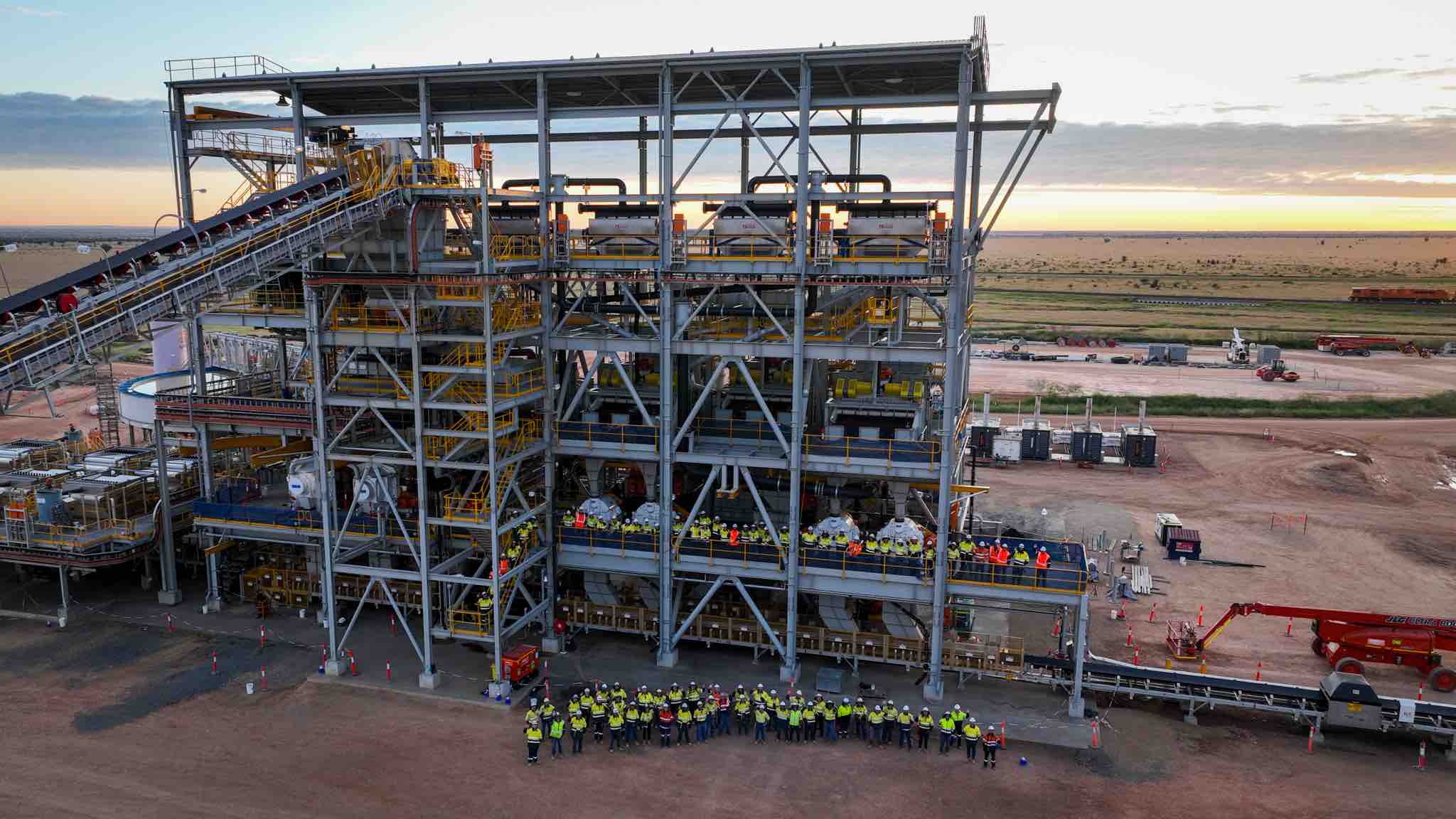The DRA Global team at the Carmichael mine’s Coal Handling and Preparation Plant.
