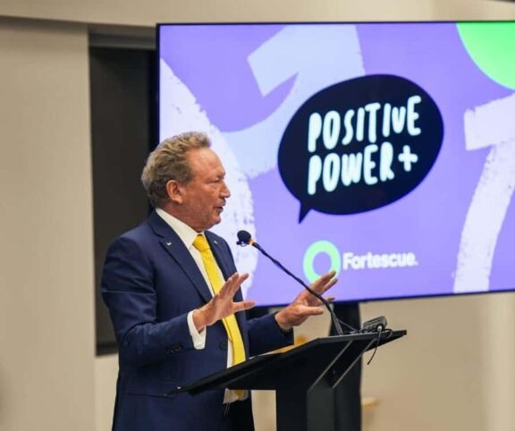 Fortescue chairman Andrew Forrest speaking at APEC.