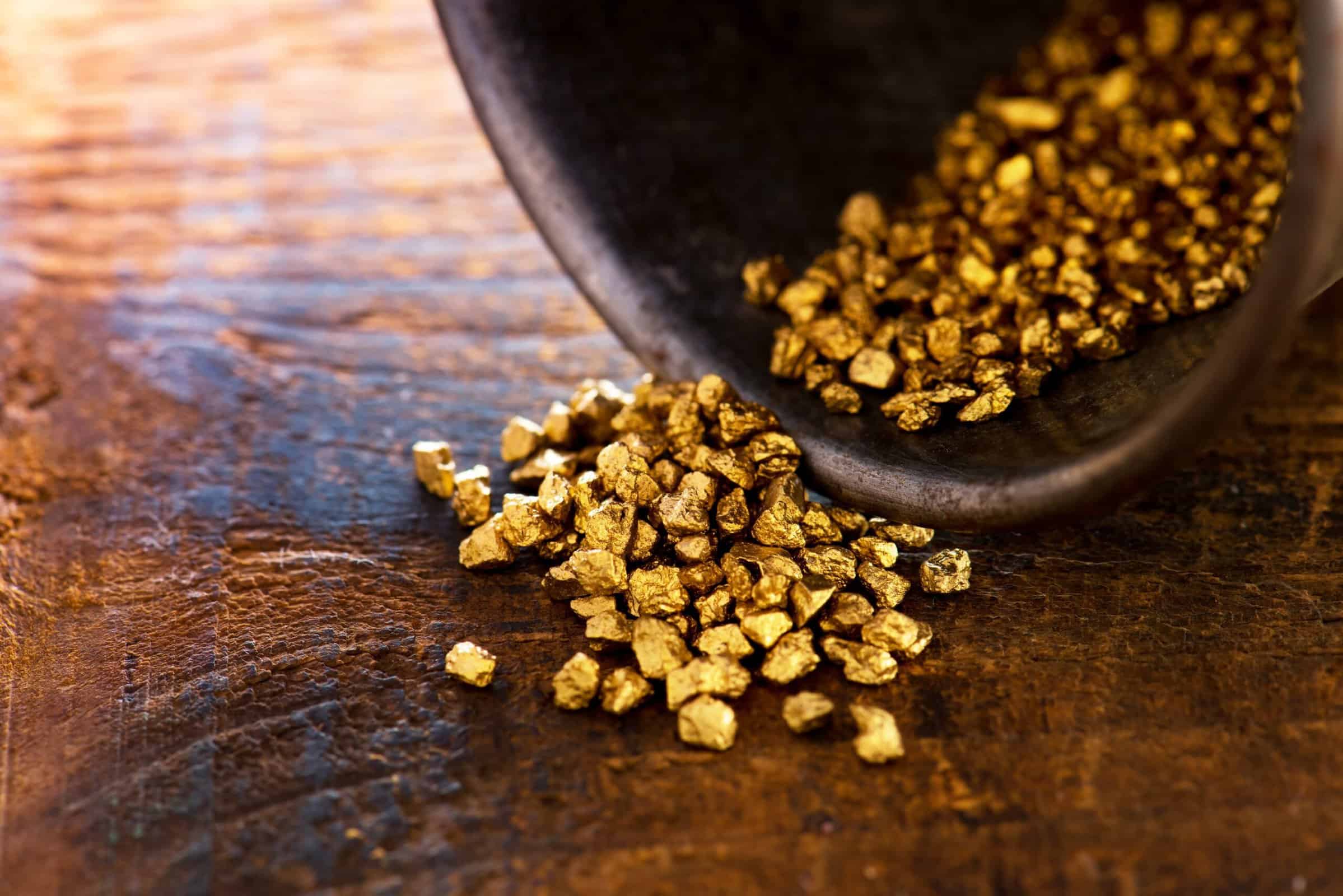Gold nuggets.