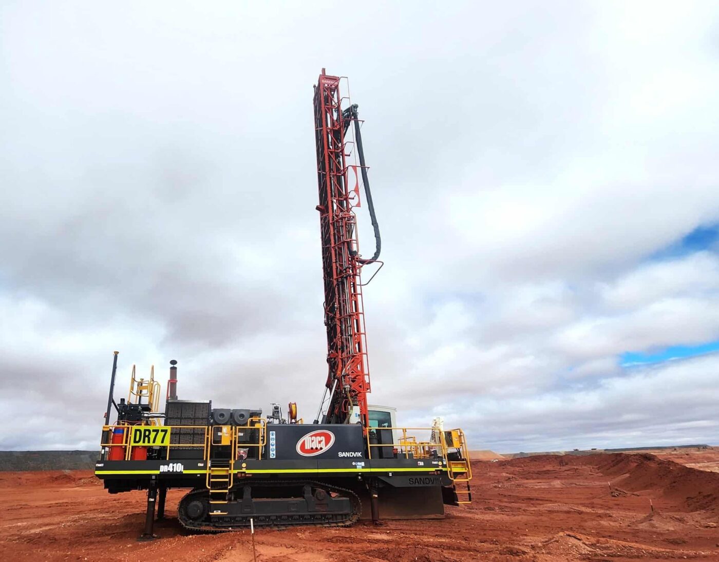 First Drilling Rig First Sandvik DR410i drill rig arrives at Gruyere