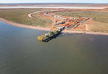 The rapid growth of the Mardie salt and potash project (Image source: BCI Minerals) Jetty where SOP and salt is exported from.
