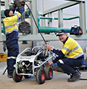 Aussie’s hydrostatic testers enable the integrityof pipes, pumps and valves to be determined and leaks to be identified.