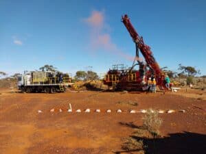 (Source: Lefroy Exploration) Drilling at Mt Martin. 