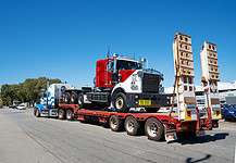 Mineral Resources’ autonomous prime movers arrive at Onslow (Image source: Mineral Resources) Kenworth C509 prime mover en route to Onslow.
