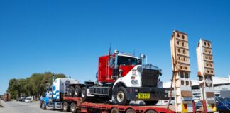 Mineral Resources’ autonomous prime movers arrive at Onslow (Image source: Mineral Resources) Kenworth C509 prime mover en route to Onslow.