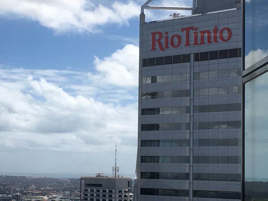 The Rio Tinto building in Perth, WA.
