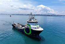 Fortescue wins Hydrogen Transport award (Image source: Fortescue) Fortescue's The Green Pioneer in the Port of Singapore.