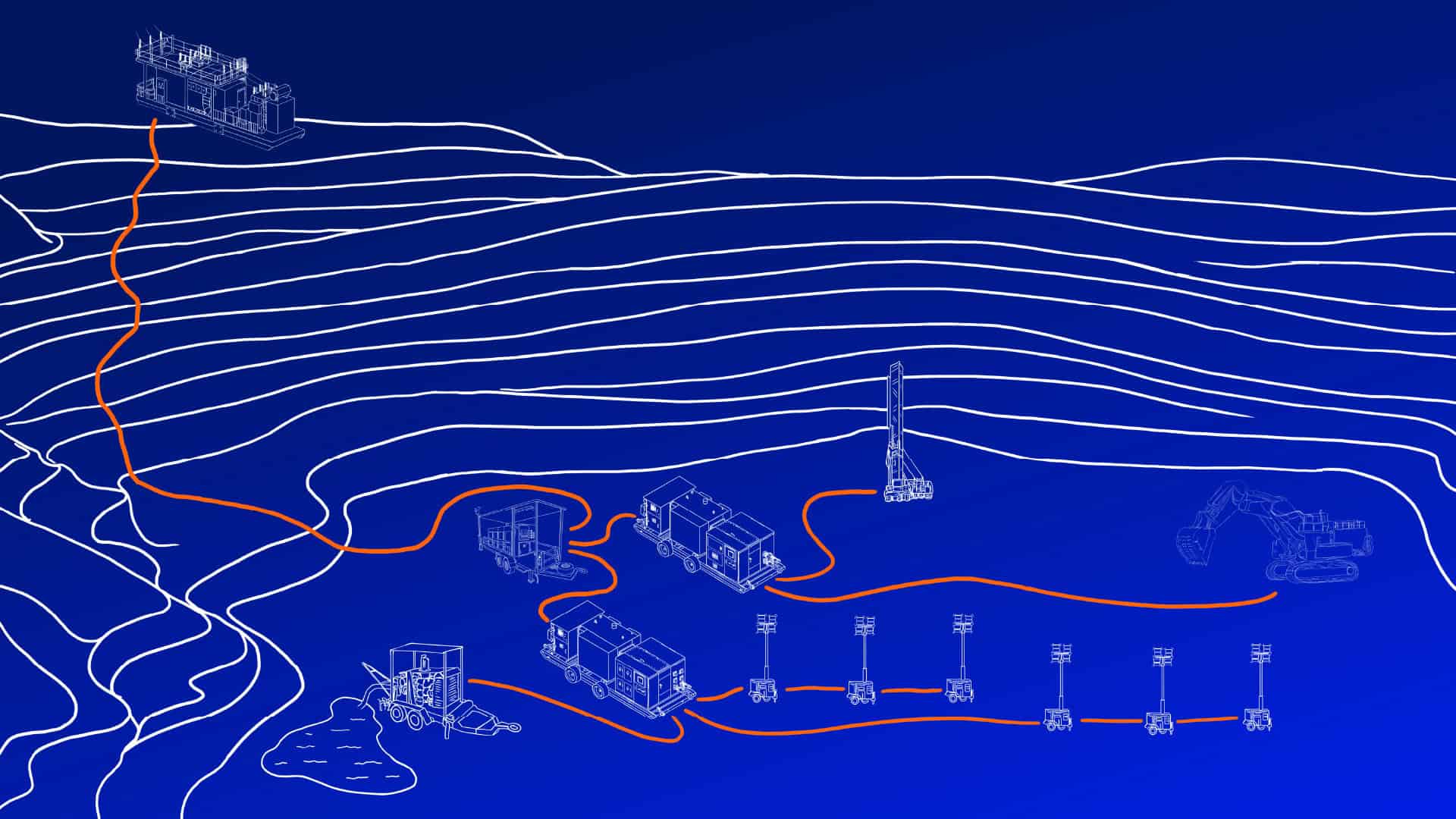 Electric Mine Line graphics