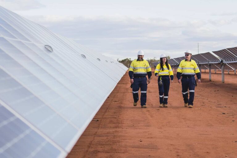 (Image source: Gold Fields) A solar and battery plant was installed at the Gold Fields Gruyere mine with joint-venture partner Gold Road Resources in 2022.