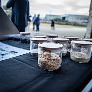 (Image source: Rio Tinto) Samples on show at the BioIronTM research and development facility.