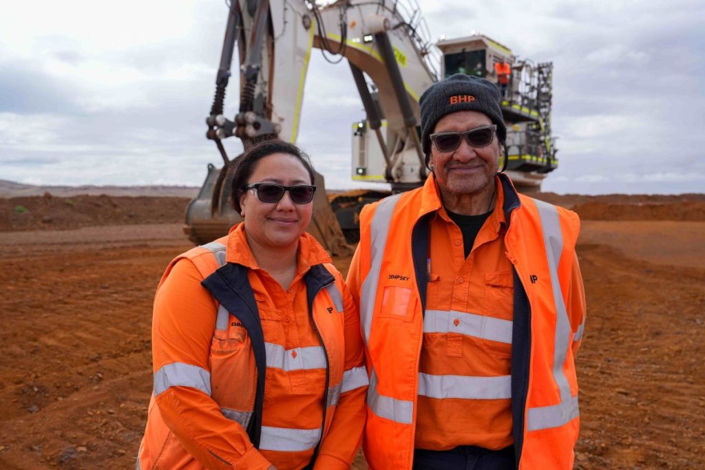 (Image Source: BHP) Dempsey and Emma Whakaruru have had the opportunity to work together for the first time in their combined 52 years at BHP.