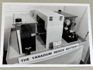 (Image source: UNSW) First 1kW Vanadium Flow Battery. 