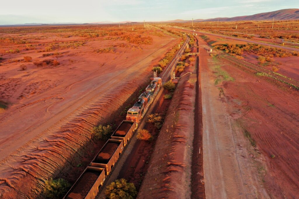 (Image source BHP) WAIO relies on a complex network of trains and ports.