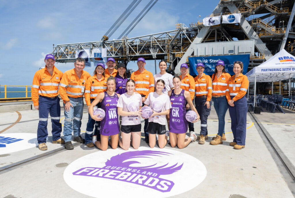 (Image source: BHP) BHP and Netball Queensland are joining forces on the Queensland Firebirds Futures Academy (QFFA) so young talented players can stay in their regional communities while developing their skills.