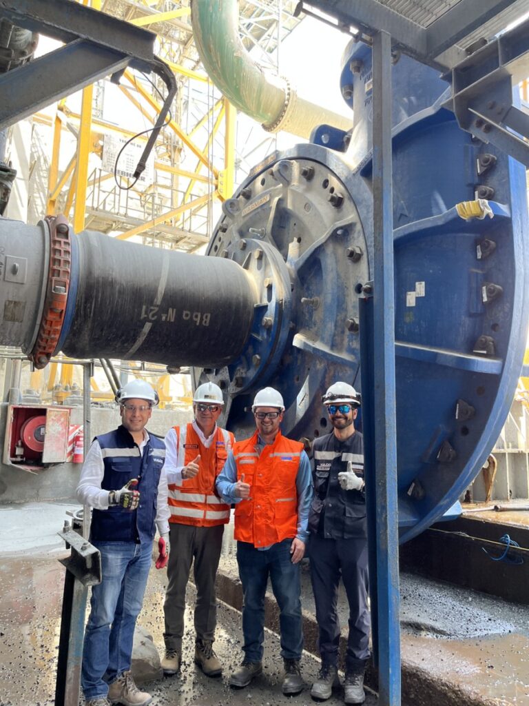 (Image source: Weir) WARMAN® MCR® 760 installed at a copper mine in Chile.