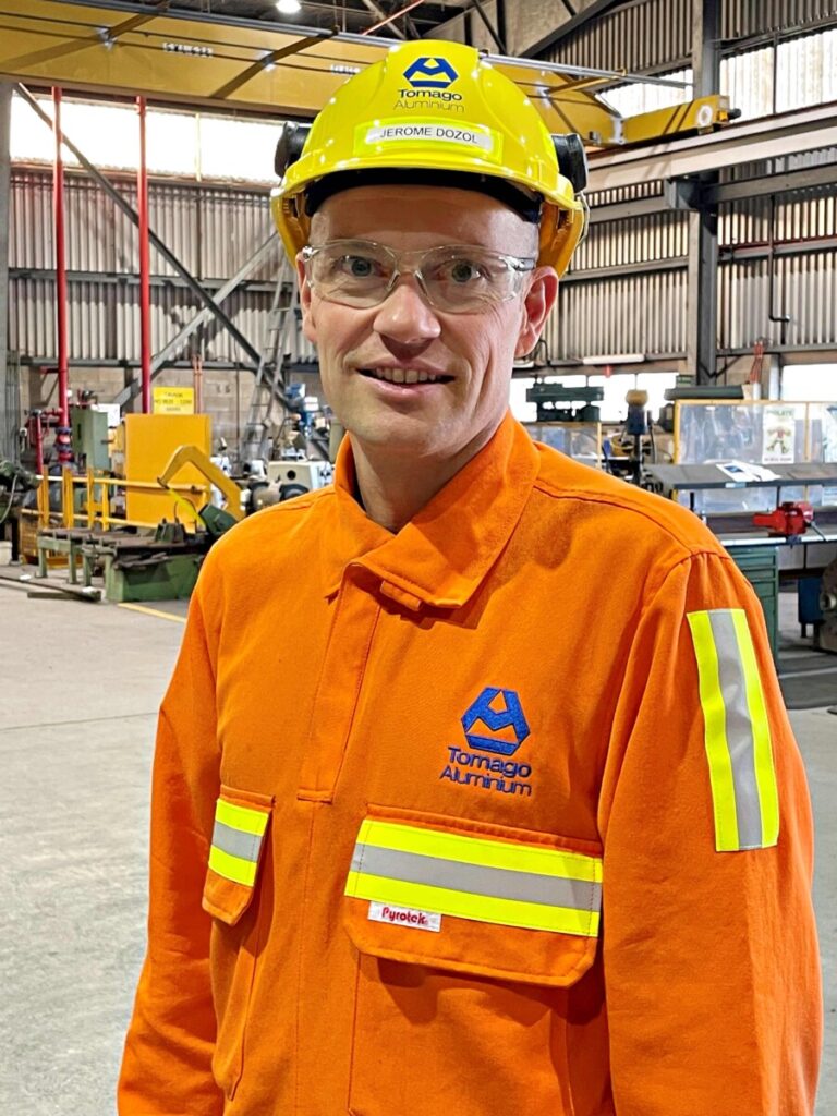 (Image source: Tomago Aluminium) Tomago Aluminium chief executive and general manager Jerome Dozol. 