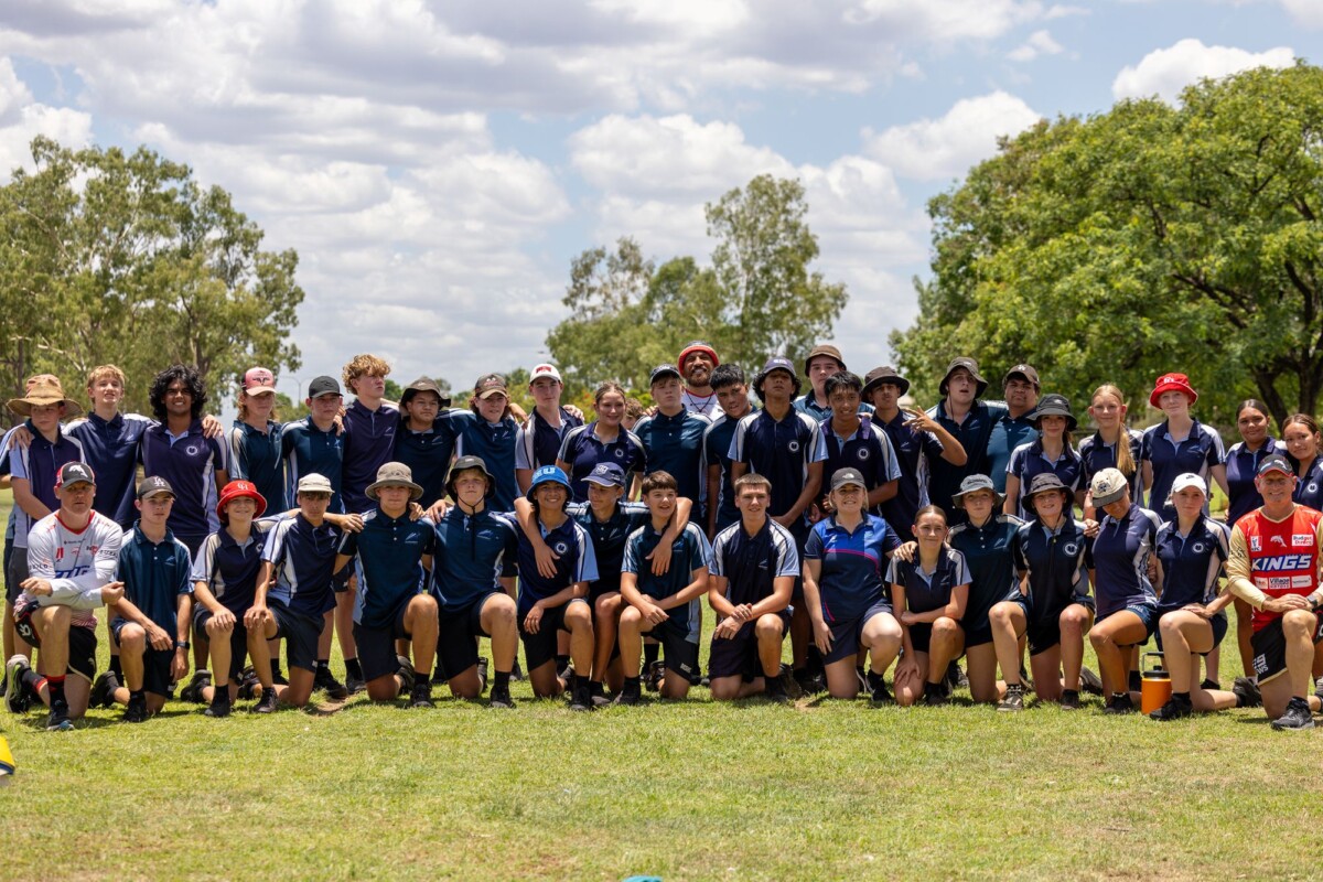 (Image source: Anglo American) Dolphins at Moranbah State High School.