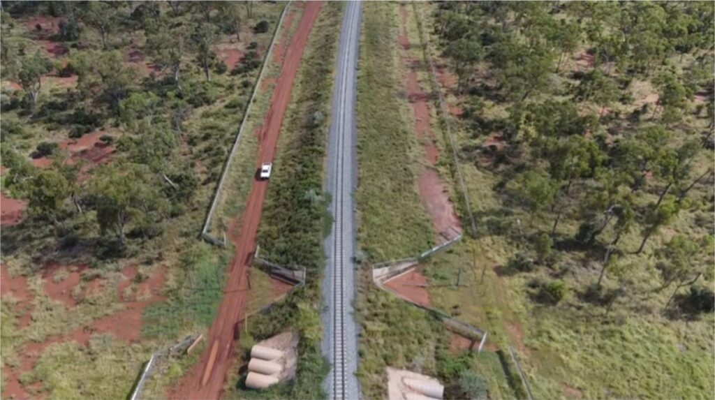 (Image source: Bravus Mining and Resources) Fit for purpose fauna crossing tunning under the railway line along the Carmichael Rail Network. 