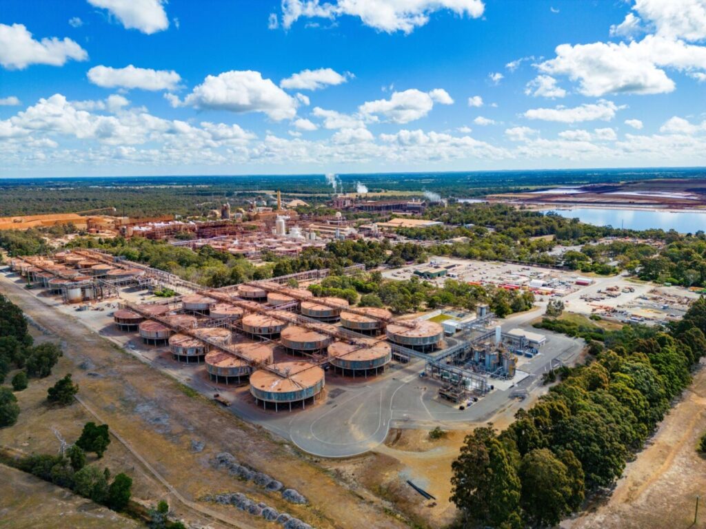 (Image source: Alcoa of Australia) Pinjarra Alumina Refinery.