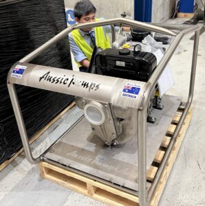 The top secret 4” 316 stainless steel mine special under development at Aussie’s research centre.