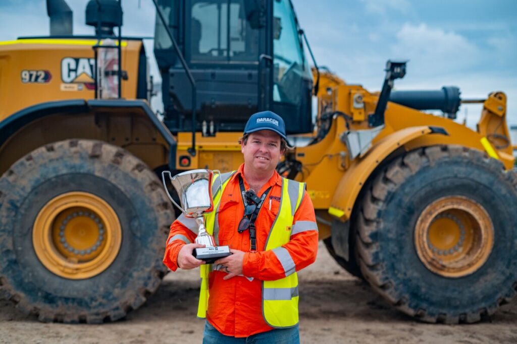 (Image source: WesTrac) 2025 NSW Global Operator Challenge Winner, Tim Lamb from Daracon.