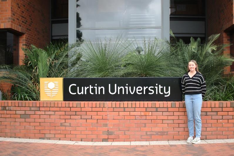 (Image source: Alcoa Australia) Second-year honours student Jorja Hinson-Tolchard is undertaking a degree in mechanical engineering.