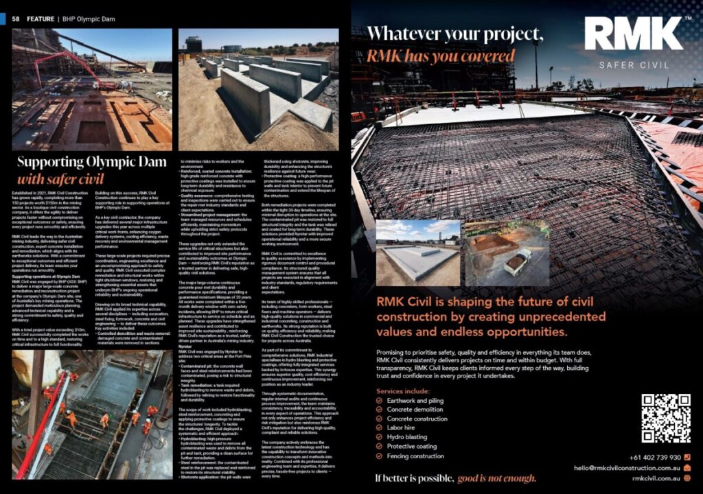 RMK civil engineering spread