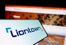 Liontown digitalises auctions for Kathleen Valley lithium Stuttgart,,Germany,-,10-29-2023:,Smartphone,With,Logo,Of,Australian,Mining