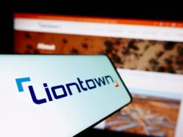 Liontown digitalises auctions for Kathleen Valley lithium Stuttgart,,Germany,-,10-29-2023:,Smartphone,With,Logo,Of,Australian,Mining