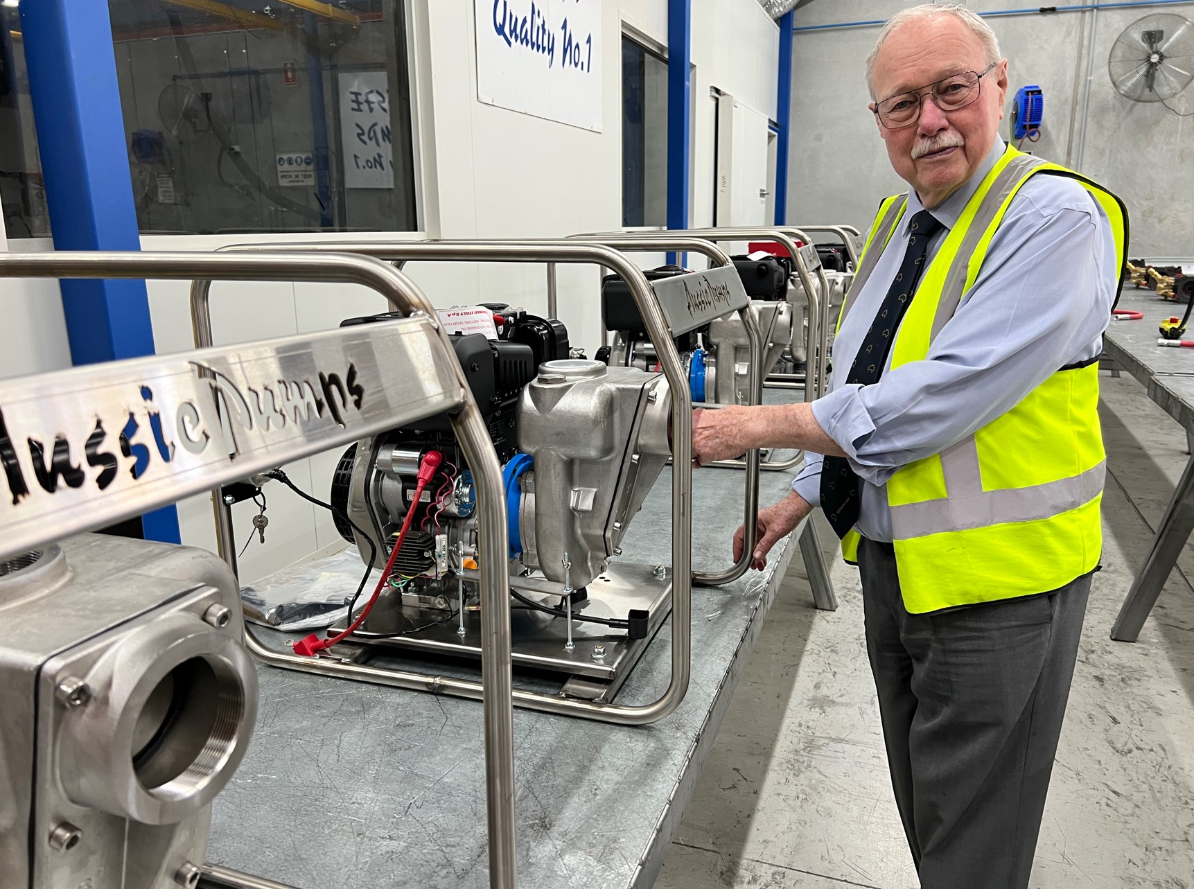 Cheif Engineer John Hales with his 316 SS children