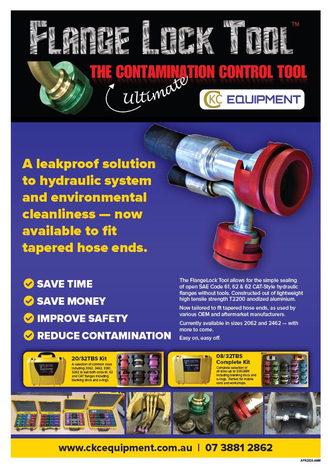 A leakproof solution
to hydraulic system
and environmental
cleanliness — now
available to fit
tapered hose ends.