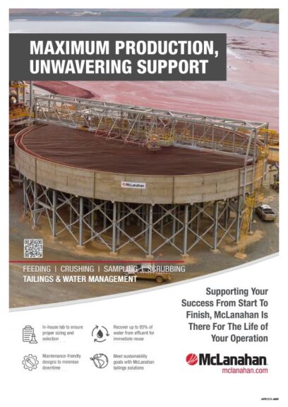 Supporting your success from start to finish, Mclanahan is there for the life of your operation