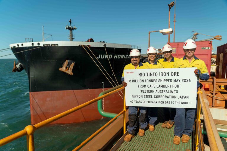 Rio’s Pilbara iron ore exports hit 8 billion tonnes