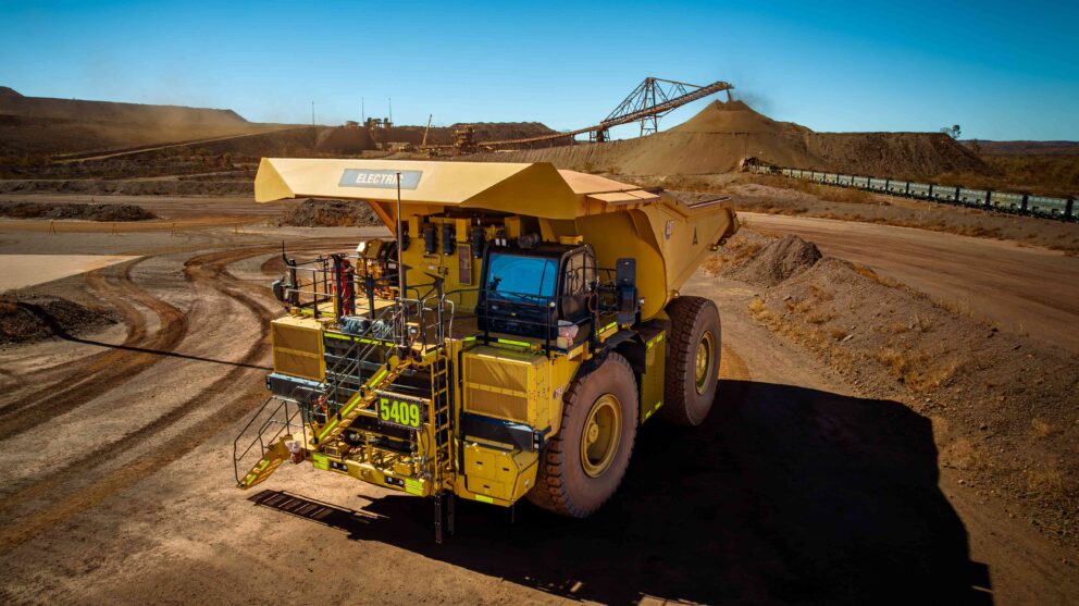 BHP debuts electric haul truck trial
