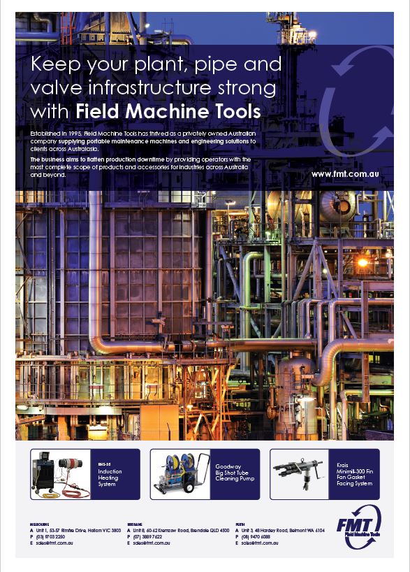 Keep your plant, pipe and valve infrastructure strong with Field Machine Tools