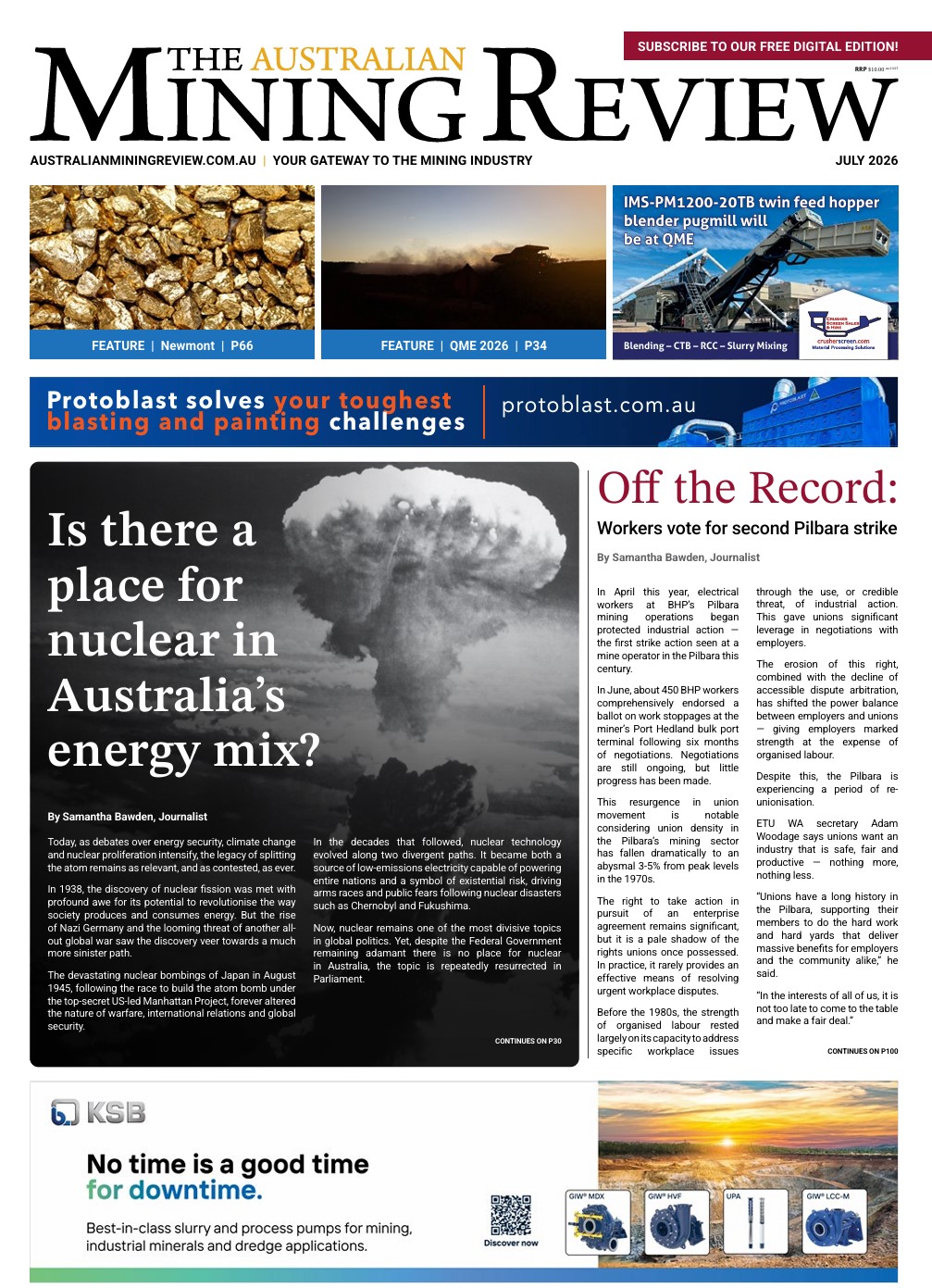 The Australain Mining Review July 2026 Edition