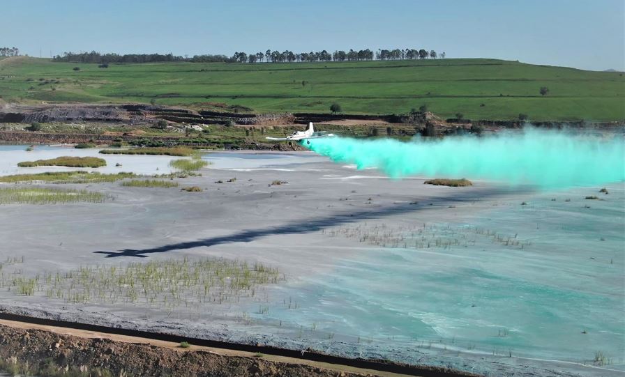 Fixed wing aircraft revolutionising mine site rehabilitation