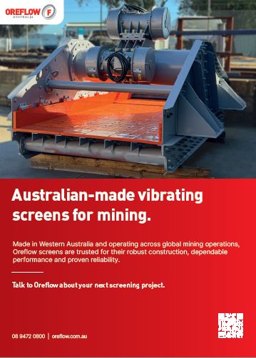 Australian-made vibrating screens for mining