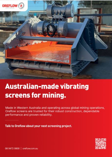 Australian-made vibrating screens for mining