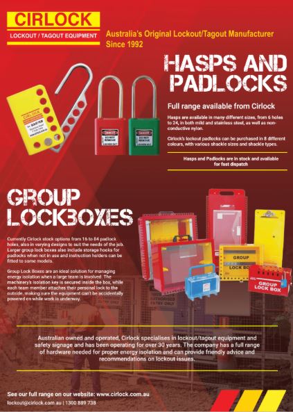 Australia's original lockout tagout manufacturer