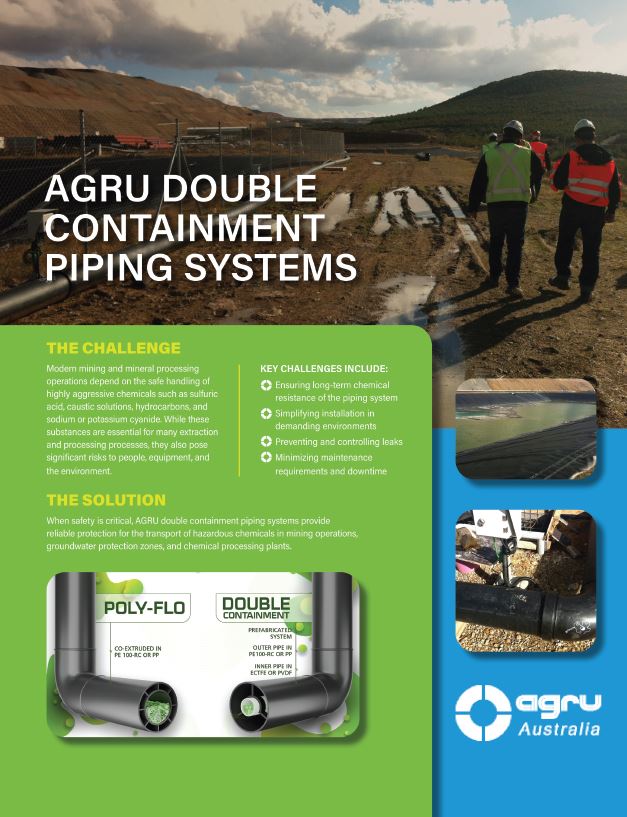 Agru double containment piping systems