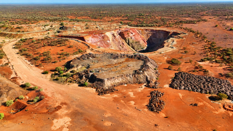 Open cut gold mine