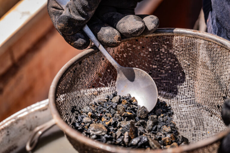 Gold in the pan