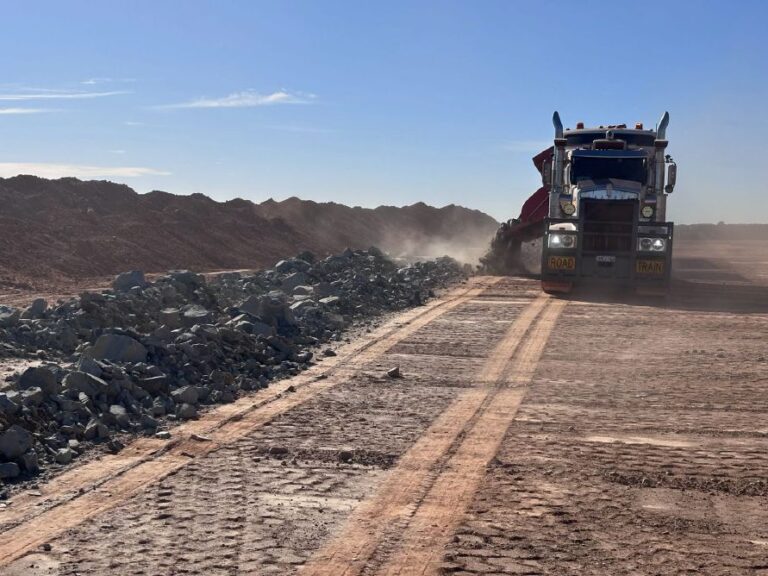 (Image source: Forrestania) First ore delivery at Edna May.
